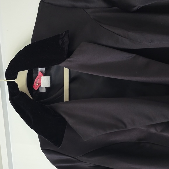 Vintage Black Velvet Trim Opera Gown 🖤 Medium - Picture 7 of 8